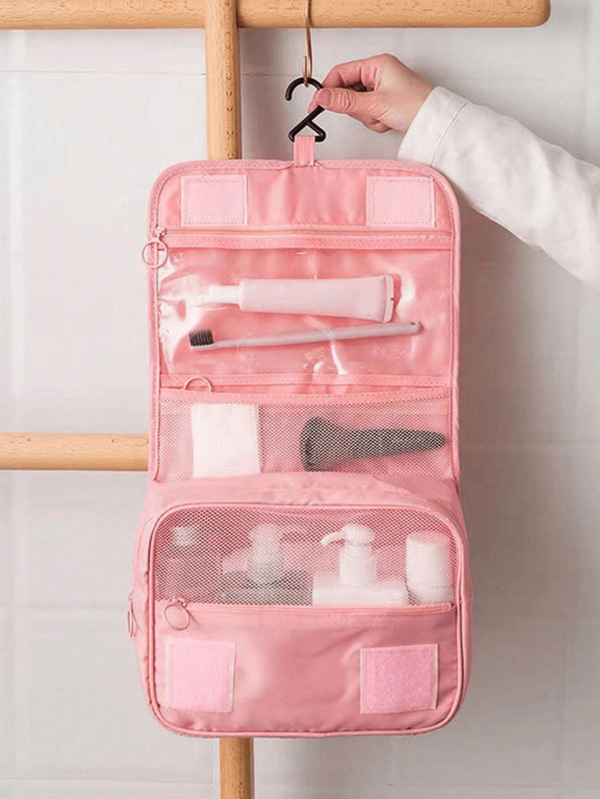 1pc Portable Travel Cosmetic Bag, Hanging Toiletry Bag, Cruise/Dorm Essential, Makeup Organizer Zipper Pouch For Skincare, Cosmetic, Makeup Tools, Suitable For Cosmetics, Skincare, Makeup Brushes, Eyeshadow Palette, Lipstick, Face Mask, Puff,Makeup Bag,Make Up Bag,Makeup Bags,Cosmetic Bag,Makeup Organiser,Travel,Makeup Pouch,Bag,Vanity,Make Up Pouch,Travel Essentials,Pouch Bag,Travel Essential,Vanity Accessories,Small Makeup Bag,Makeup Pouch,Cosmetic Bag,Travel Essential,Large Capacity,Large Makeup Bag,Christmas Gifts,Pouch,Travel,Gifts For Women Travel Essential,Pouch,Clutch / Small Handbag, Makeup Organizer,Makeup Organize,Pouch,Brush Holder,Mini Pouch,Large Capacity Pouch,Gifts For Women,Christmas Gifts,Gift Ideas For Women,Pouch,Makeup Pouch,Travel Essential