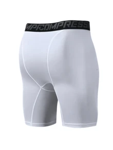 KOVSEE Boyfriend Style Men's Basketball Training Fitness Breathable High Elasticity Compression Leggings For Running And Workout, Cropped