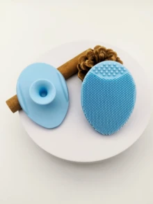 1/2/3/5 件硅胶洁面刷套装，含去角质霜，深层清洁毛孔，柔软刷毛，黑头和痤疮护理，舒适头皮按摩，面部和身体清洁，婴儿材质，护肤