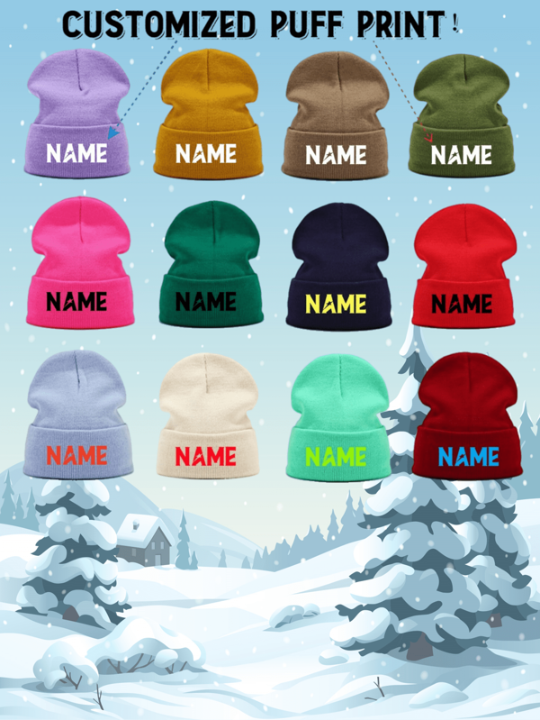 High Quality Knitted Hat For Women, Solid Color, Autumn And Winter Light Plate Stacking Hat, Men's Outdoor Cold Hat, Fashionable Internet Celebrity Warm Hat, Customized Personal Logo