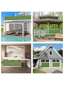 Nejlue Artificial Flowers/Plants1111 Home & Living 1pc 100*300cm Artificial Lvy Privacy FenceScreen-Plastic Faux Hedge Leafand Vine Privacy Screening PanelsFake Greenery Foliage Fence UVProtected For Home GardenBalcony Wall Patio Yard WeddingBackyard Jungle Theme PartyBirthday Porch Christmas GiftLeaves Backdrop Indoor OutdoorDecor,Christmas Decorations.