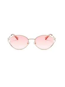 1 Peça Óculos de Moda Retrô Oval Y2K, Adequado para Viagem, Férias, Acessórios de Praia, Acessório Básico de Roupa de Outono/Inverno - Rosa chiclete - Visão 5