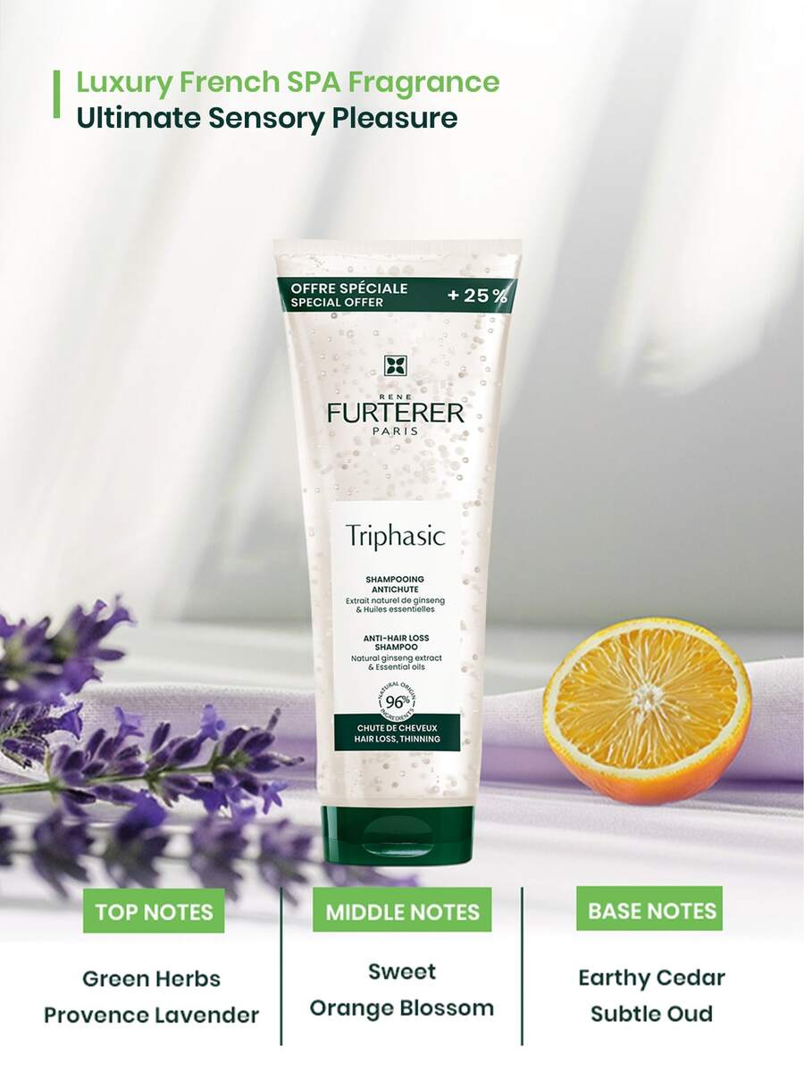 René Furterer 三相洗发水 250ml | 含ATP和巴西人参提取物 | 情人节礼物、毕业礼物、生日礼物 | 适合派对、约会、旅行、海滩、户外、校园等场合 (8.45 液体盎司/250毫升) - 白色 - 查看 1