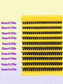 10ROWS 200PCS Individual Cluster Lashes 80D Volume Curl D 10-16mm Big Voluminous, Giftable Individual Eyelash Extension Kit 80D Wispy&Ultra Fluffy&Ultra Dramatic, Reusable Individual Cluster Lashes -For Wedding&Stage&Travel&Party Glam, Loved For Gifts&Christmas&Halloween&New Year's, Must-Have!