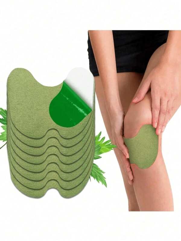 300Pcs Wormwood Knee Patch, Self-Heating Moxibustion Knee Pad, Mugwort Knee Joint Patch, Spinal Hot Moxibustion Patch, 200/100/60/30/10/2Pcs Natural Herbal Essence Patch, Refreshing Moxibustion Heating Effect Ammonia-Free Herbal Leaf Relaxation Pads, Breathable Non-Woven Fabric Material, Suitable For Daily Use,Gentle And Non-Irritating, Shoulders, Waist, Legs And Knees, Essential For Home And Outdoor Use