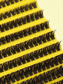 10ROWS 200PCS Individual Cluster Lashes 80D Volume Curl D 10-16mm Big Voluminous, Giftable Individual Eyelash Extension Kit 80D Wispy&Ultra Fluffy&Ultra Dramatic, Reusable Individual Cluster Lashes -For Wedding&Stage&Travel&Party Glam, Loved For Gifts&Christmas&Halloween&New Year's, Must-Have!