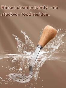 新款不锈钢小熊造型食物捣碎器 - 高级土豆/婴儿辅食捣碎器，适用于烘焙和烹饪