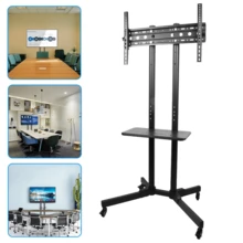 Lislark Mobile Floor Standing TV Trolley Cart Mount Bracket TV Stand For 32 - 65 Inch TV - Black - View 2