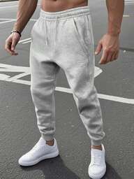 1PC Men's Solid Color Simple Style Versatile Knitted Pants, Suitable For Sports And Leisure, Fashionable And Versatile, Comfortable To Wear, Women Can Buy It For Boyfriends And Husbands, It Will Be A Great Gift , Fall