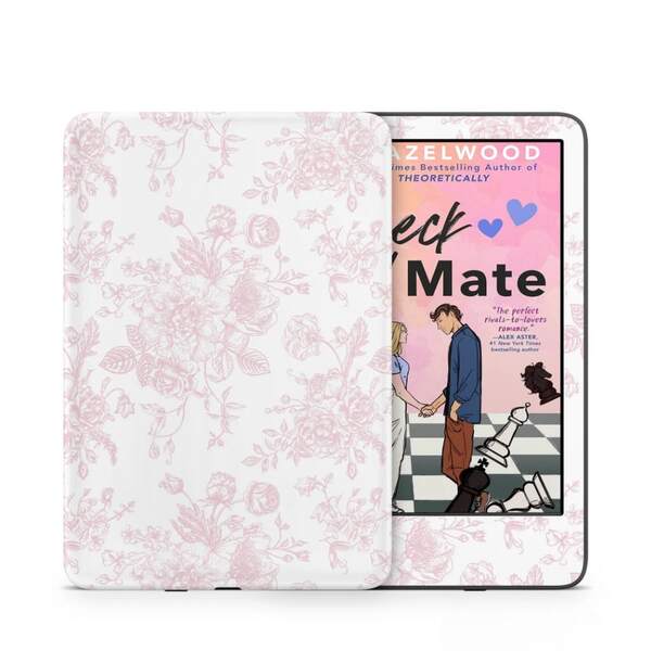 Pegatina protectora para Kindle Paperwhite de 11.ª generación - Diseño floral azul, Skin para Kindle, ajuste perfecto para KPW5 - Fácil de aplicar sin que se filtre el pegamento