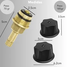 Juego de manerales para baño acero inoxidable negro mate chapetón y cartuchos de latón incluidos control preciso instalación de pared resistente y duradero