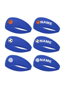 Customized Sports Headband - Elastic Moisture-Wicking Headband For Running, Sports, Travel, Fitness, Basketball, Suitable For All Boys/Girls/Teenagers
