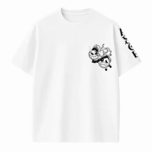 One Piece Ace Anime Manga Fashion Geek Whitebeard T-Shirt 100% Cotton Blouse - Blanco - Ver 4