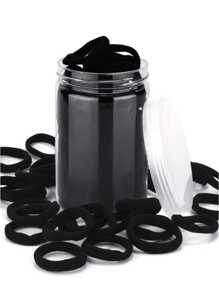 100 szt. Damska podstawowa opaska na głowę z wysoką elastycznością, damska koreańska wersja, czarna opaska, ulepszona pod kątem wysokiej elastyczności, modna, wielofunkcyjna, wysokiej klasy, elegancki temperament, prosta opaska, odpowiednia do wysokich kucyków, kolorowy wzór akcesoriów do włosów, wielofunkcyjny wzór do stylizacji, opaska do codziennego użytku, zapewniająca przemyślane prezenty dla dziewczyn i rodziny / przezroczyste torby dla dziewczyn i rodziny, akcesoria do włosów z powrotem do szkoły