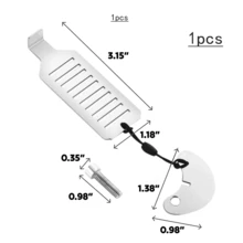 1/2/3/4pcs Portable Door Lock Security Device, Adjustable Portable Door Lock For Home, Hotel, Apartment, Dorm, Extra Privacy & Security, Silver - Silver - View 19