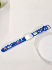 Bracelet d'urgence personnalisé / Bracelet d'identification spécial anti-perte. Ce bracelet d'identification mignon avec une plaque incurvée en acier inoxydable convient aux adolescents. Il est disponible en couleurs optionnelles de rose, bleu, rouge, noir et blanc, avec des styles couvrant la mode, les couleurs, le vintage, le minimaliste, le décontracté et le mignon. Il propose une personnalisation. - Multicolore - Voir 15