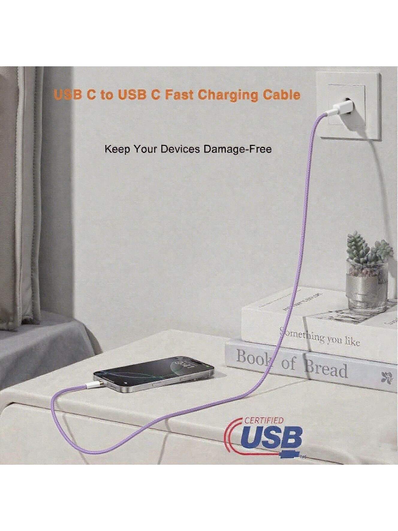 كابل شحن وبيانات نايلون بطول حتى 3 متر – شحن سريع...