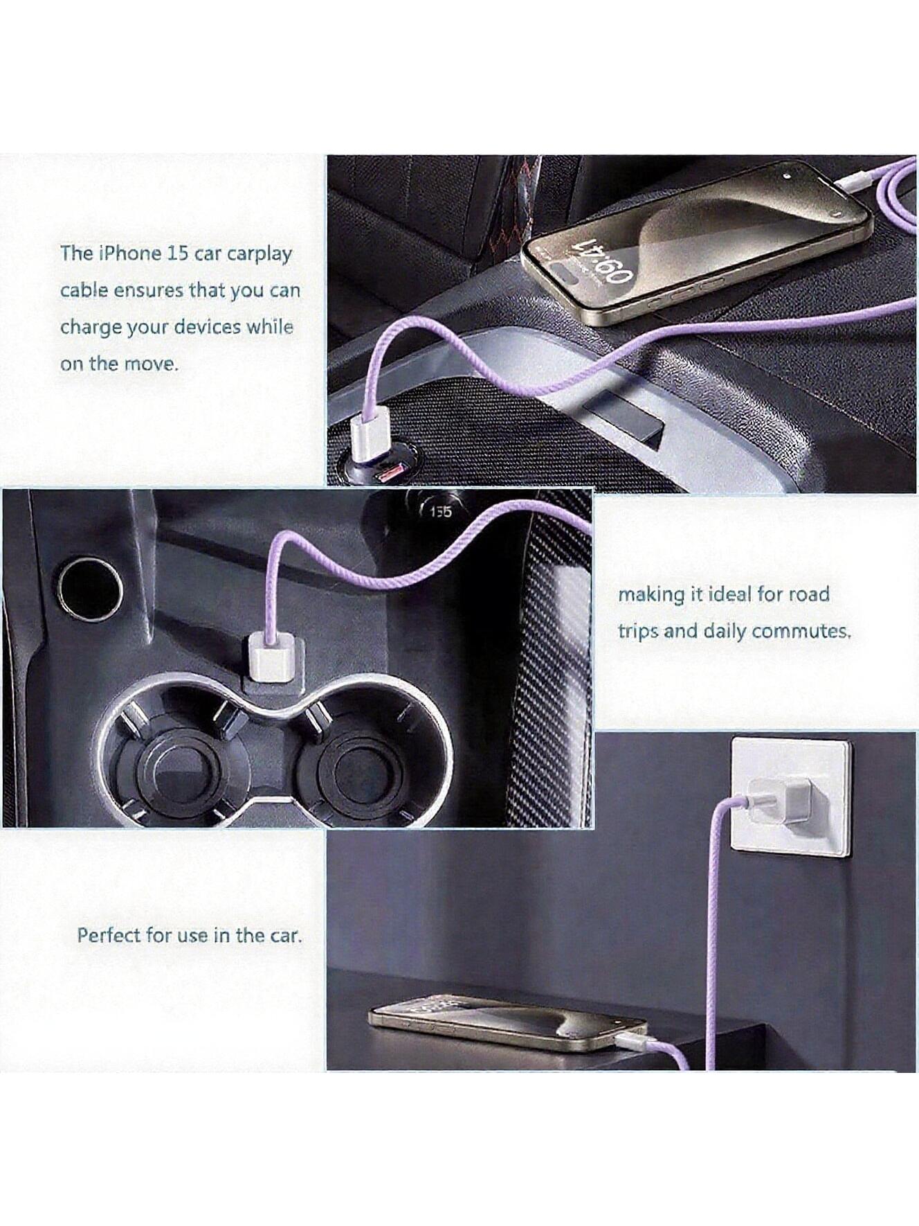 كابل شحن وبيانات نايلون بطول حتى 3 متر – شحن سريع...