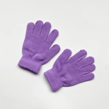 男女通用针织弹力手套，适合春、秋、冬季佩戴（7.87 英寸 x 4.33 英寸）。全指针织弹力手套，内衬弹力保暖，适合寒冷、刮风下雨天气。多种颜色可选，可搭配不同服饰，满足个人喜好。这款手套弹性极佳，佩戴舒适，活动自如，同时又能提供出色的保暖效果，是节日、情人节及其他节日的理想礼物。