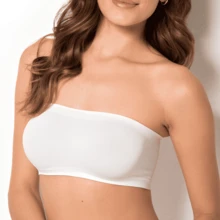 Kit 3 Top Faixa Cropped Sem Bojo Algodão Confortável Fitness Academia Sutiã Tomara Que Caia Barato - 3 TOP's (VARIADOS) - Visão 7