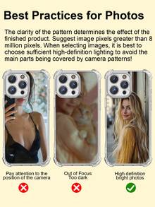 1pc Personalized Double-Sided Photo Notebook/Phone Case For Valentine's Day, Couples, Pets, Compatible With IPhone 16 Pro Max/16 Plus/16 Pro/16/11/11 Pro Max/12/12 Pro/12 Pro Max/13/13 Pro/13 Pro Max/14/14 Plus/14 Pro/14 Pro Max/15/15 Plus/15 Pro/15 Pro Max/7/8 Plus/XR/XS Max/X - Clear - View 10