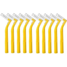 10 件成人 L 型斜角牙间刷，牙线清洁，牙套，儿童和成人牙缝清洁 - 彩色 - 查看 9