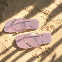 Women's Flip-Flops With Butterfly Detail - 淺粉色 - 查看 2