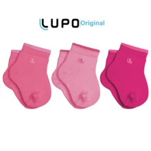 LUPO Kit 03 Pairs Of Baby Socks Mid-Calf Lupo Baby Toddler Boy And Girl RN 02165-089 - 玫紅色 - 查看 5