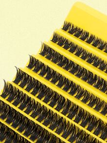 10ROWS 200PCS Individual Cluster Lashes 80D Volume Curl D 10-16mm Big Voluminous, Giftable Individual Eyelash Extension Kit 80D Wispy&Ultra Fluffy&Ultra Dramatic, Reusable Individual Cluster Lashes -For Wedding&Stage&Travel&Party Glam, Loved For Gifts&Christmas&Halloween&New Year's, Must-Have!