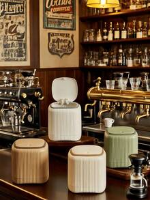 Multi-Functional Desktop Plastic Storage Bucket, Fashionable Mini Trash Can, Mini Trash Can With Lid - Detachable Small Trash Can, Small Plastic Trash Can, Pop-Up Countertop Garbage Basket, Suitable For Bathroom, Office, Kitchen, Bedroom, Desk, Coffee Table, Office, Car. Multiple Colors Available