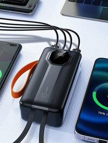 Power Bank Charger 30000mah Super Fast Portable 22.5w - Black - View 2