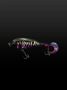 下沉式 Jerkbait 硬饵软尾噪音 VIB 鱼饵，60 毫米/2.36 英寸，11.5 克/4 盎司，淡水游戏鱼饵 - JERK2 - 查看 9