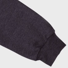 Plain Women's And Men's Sweatshirt Coat,  Style, With Pocket And Flannel Hood, Premium Line - 石墨 - 查看 3