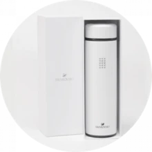 Swarovski 施华洛世奇不锈钢水晶装饰保温水瓶，500毫升，男女通用，适合作为送给女朋友、母亲、父亲、朋友、爱人、返校、圣诞节的礼物 - 白色 - 查看 8