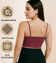 Top Esportivo Feminino com Tecido Respirável Ideal para Academia e Corrida
