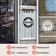 1pc Full Color Custom Vinyl Sticker, Personalized With Your Text, Image Or Logo, Suitable For Cars, Home, Commercial, Windows, Doors, Walls, Bicycles, Boats, Custom Party Supplies, Holographic Effect - Multicolor 1 - View 3