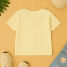 Camiseta Infantil Algodão Estampada Bobbiee Goodss Gatinho 194 Blusa Criança Manga Curta Gola Redonda Tecido Premium Confortável - Creme - Visão 2