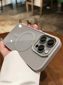 豪华透明保护壳适用于 16、15、14、13、12、11 Pro Max，采用透明亚克力设计和磁性无线充电 - 白色 - 查看 4
