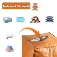 Old Clothes Storage Sofa Low Stool, Living Room Cushion, Bay Window Lazy Person Storage Cushion, Footrest For Bay Window, Living Room Household Use - Multicolor - View 4