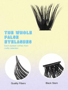 10ROWS 200PCS Individual Cluster Lashes 80D Volume Curl D 10-16mm Big Voluminous, Giftable Individual Eyelash Extension Kit 80D Wispy&Ultra Fluffy&Ultra Dramatic, Reusable Individual Cluster Lashes -For Wedding&Stage&Travel&Party Glam, Loved For Gifts&Christmas&Halloween&New Year's, Must-Have!