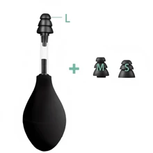 Ear Pressure Relief Suction Device, Ear Pressure Tool, Airplane Ear Pressure Relief Through Inner Ear Pressure Balance, With 3 Sizes Of Earplugs,School,Back To School,Travel,Travel Essentials,Home Essentials,Ear Cleaner