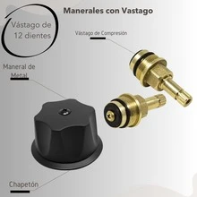 Juego de manerales para baño acero inoxidable negro mate chapetón y cartuchos de latón incluidos control preciso instalación de pared resistente y duradero