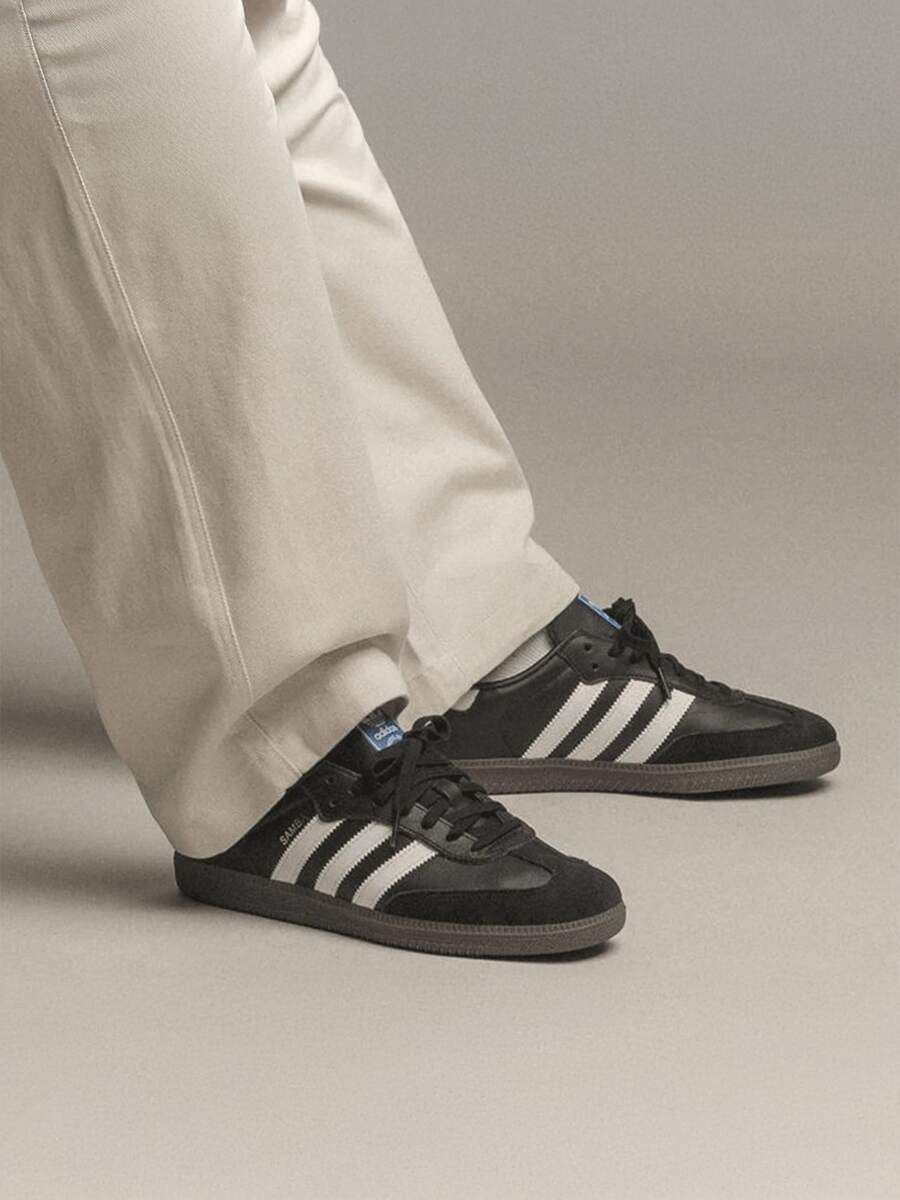 Adidas Originals Adidas Samba OG Premium Sneakers, Timeless Retro Trainers In Fall Tones, Leather & Suede Construction, Low-Top Casual Sneaker For Outdoor, Sports, Sambas For School And Work, Daily Shoes For Skate Outfit - 黑色 - 查看 1