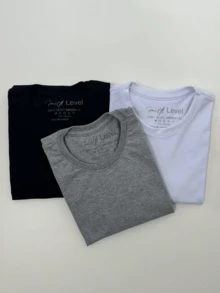 Kit 3 Women's T-Shirt Comfort And Quality Women's Style - ĐEN, TRẮNG VÀ HỖN HỢP - Xem 1