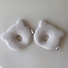 1 件装婴儿卡通熊形透气枕头北欧风格固定枕头适合日常使用爱情情人节