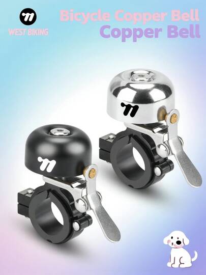 جرس دراجة WEST BIKING - جرس دراجة جبلية/طريق عالي الصوت قابل للطي | اكسسوارات دراجة جرس إبهام