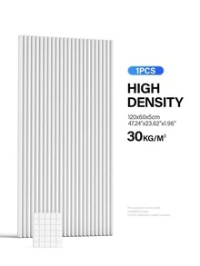 ODEK PRETTY 1包隔音楔形泡沫 - 120x60x5cm | 高密度大尺寸声学处理板 | 适用于家庭办公室、音乐工作室、广播室墙壁 | 改变您的声学空间！（黑/白/灰） - 彩色 - 查看 11