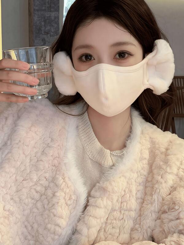 Set paraorecchie e mascherina unisex, antivento e caldi per il ciclismo, adatti per l'autunno/inverno