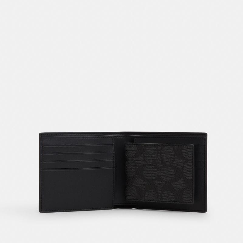 Coach Men's Versatile Exquisite Wallet Gift Box CW344QBMI5