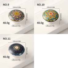 Assorted Bohemian Style Painted Ceramic Single Hole Cabinet Knobs/Pulls - Mixed - View 7